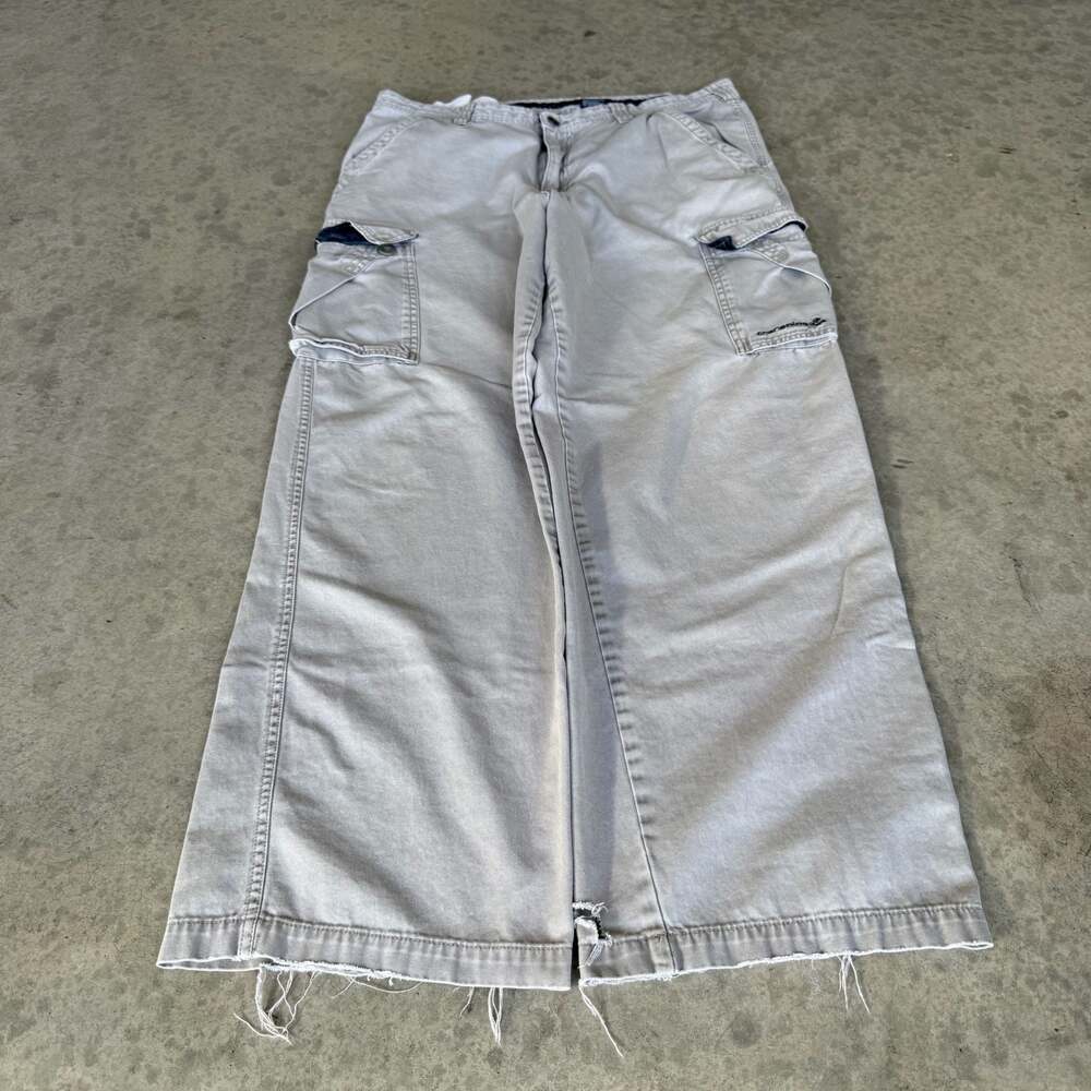 Transnine Y2K Vintage Wide Leg EmbroideredCargo Pants